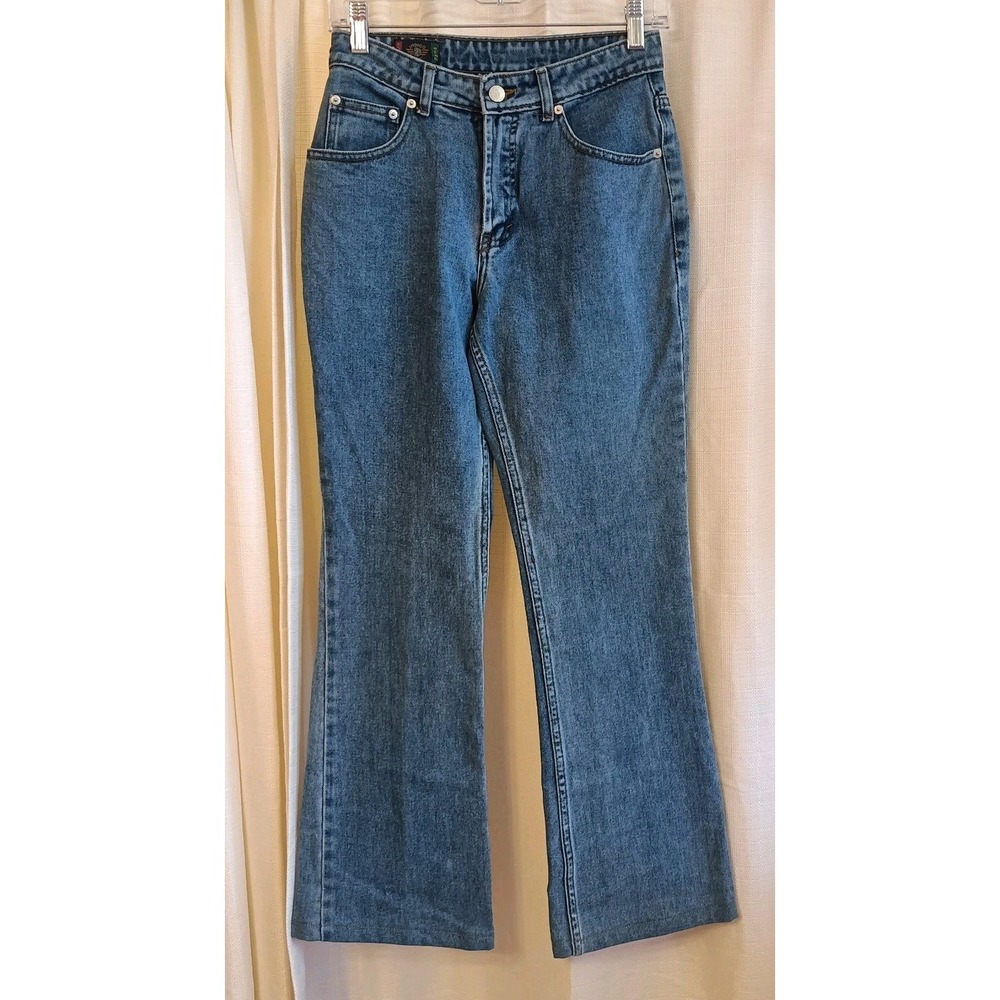 Vtg Indigo News Classic Wear Women's Mid Rise Flare Jeans Size 28